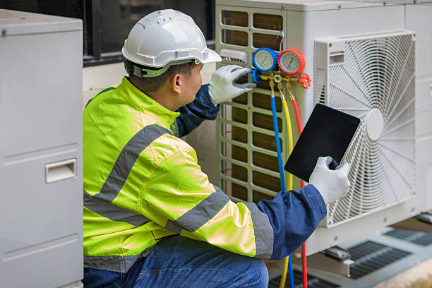 Professional Emergency Hvac Repair technician working in Leonardsville, NY